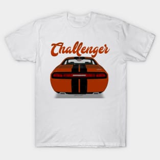 Challenger Srt-8 Orange Stripe Back T-Shirt